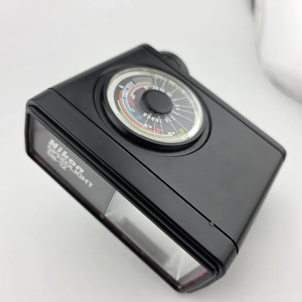 Nikon Speedlight SB-12 Flash Vintage Nikon Case Japan SS-7 Untested Compact Tool